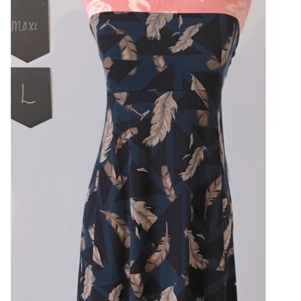LuLaRoe Feather Maxi Skirt size XL